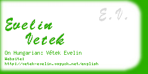 evelin vetek business card